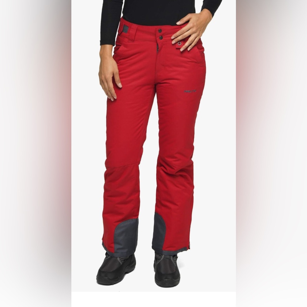 ARCTIX Women's Insulated Snow Pants Vintage Red Long 33” L(12-14)